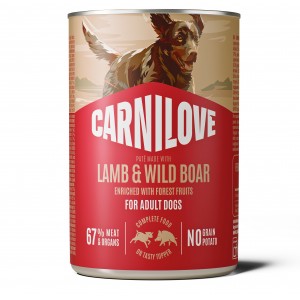 CARNILOVE DOG Adult Lamb and Wild Boar 400g (puszka)