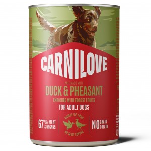 CARNILOVE DOG Adult Duck and Pheasant 400g (puszka)