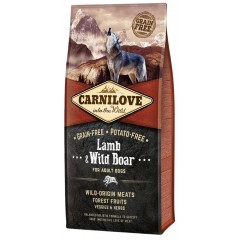CARNILOVE DOG Grain-Free Adult Lamb and Wild Boar - Jagnięcina i Dzik 1,5kg PROMO Uszkodzenie ubytek