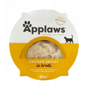 APPLAWS Cat delikatna pierś z kurczaka z ryżem w miseczce dla kota 60g