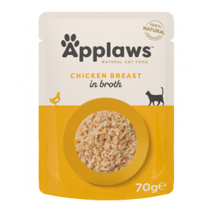 APPLAWS Cat pierś z kurczaka w saszetce w bulionie dla kota 70g