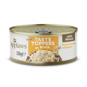 APPLAWS Dog Taste Toppers kurczak w bulionie w puszce dla psa 156g