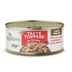 APPLAWS Dog Taste Toppers kurczak z wołowiną w sosie w puszce dla psa w puszce 156g