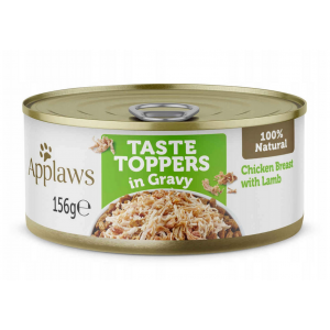 APPLAWS Dog Taste Toppers kurczak z jagnięciną w sosiew puszce dla psa w puszce 156g