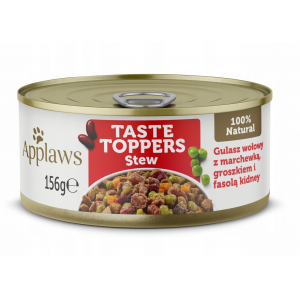 APPLAWS Dog Taste Toppers gulasz z wołowiną i warzywami w puszce dla psa 156g