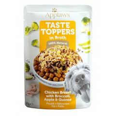 APPLAWS Dog Taste Toppers kurczak z brokułem i komosą w bulionie w saszetce dla psa 85g