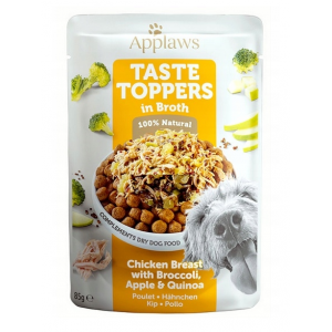 APPLAWS Dog Taste Toppers kurczak z brokułem i komosą w bulionie w saszetce dla psa 85g