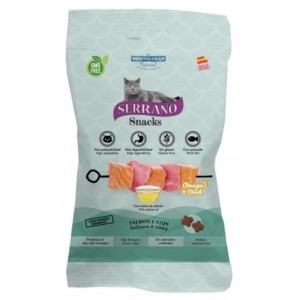 SERRANO Snack kot - Omega 3 + DHA Łosoś Tuńczyk 50g