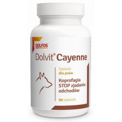 DOLFOS Cayenne - zapobiega zjadaniu odchodów 90 tabletek PROMO Krótki termin