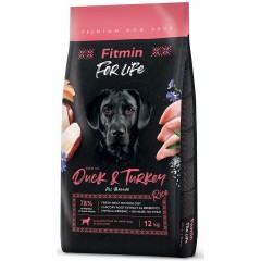 FITMIN Dog For Life Duck and Turkey 12kg PROMO Krótki termin