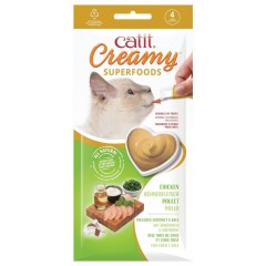 CATIT Creamy Superfood przysmak dla kota - kurczak z kokosem i jarmużem 4 x 10g PROMO Krótki termin