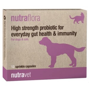 NUTRAVET Nutraflora dla psów i kotów 12 kaps.