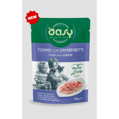OASY Kot More Love Saszetka - Tuńczyk z krewetką 70g