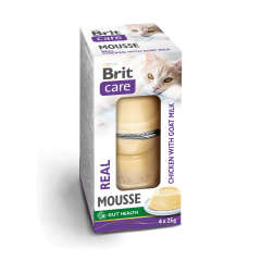 BRIT CARE Cat Mousse Cups Chicken and Goat Milk 6x25g