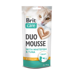 BRIT CARE Cat Creamy Duo Mousse Whitefish and Tuna 4x14g
