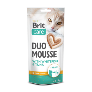 BRIT CARE Cat Creamy Duo Mousse Whitefish and Tuna 4x14g
