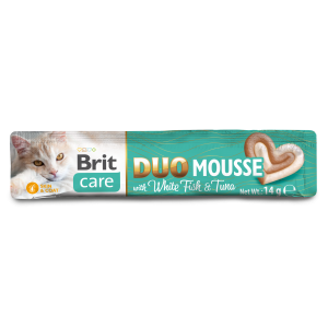 BRIT CARE Cat Creamy Duo Mousse Whitefish and Tuna 4x14g