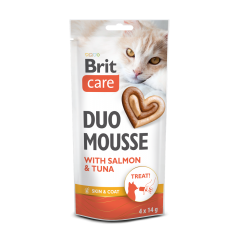 BRIT CARE Cat Creamy Duo Mousse Salmon and Tuna 4x14g