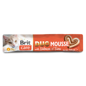 BRIT CARE Cat Creamy Duo Mousse Salmon and Tuna 4x14g