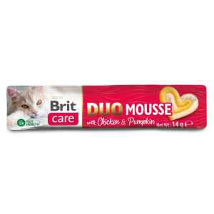 BRIT CARE Cat Creamy Duo Mousse Chicken and Pumpkin 4x14g