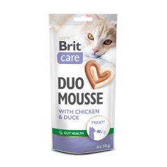BRIT CARE Cat Creamy Duo Mousse Chicken and Duck 4x14g