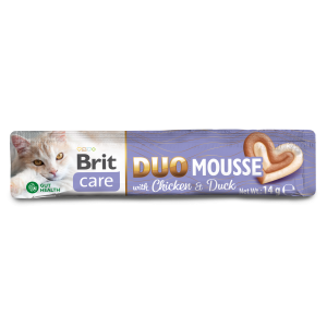 BRIT CARE Cat Creamy Duo Mousse Chicken and Duck 4x14g