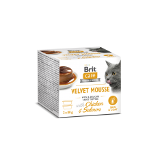 BRIT CARE Cat Velvet Mousse Chicken and Salmon 2x80g
