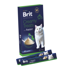 BRIT PREMIUM Cat Creamy Treats with Rabbit 6x15g