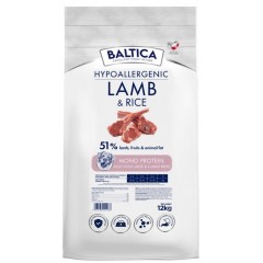 BALTICA NUTRACEUTIC Hypoallergenic Lamb and Rice dla psów ras dużych 12kg PROMO Uszkodzenie