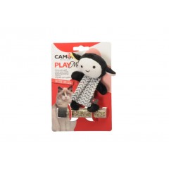 CAMON Cat Toy - play meow poliestrowe zwierzątka miś/owca szelest + kocimiętka