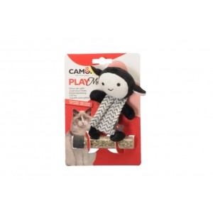 CAMON Cat Toy - play meow poliestrowe zwierzątka miś/owca szelest + kocimiętka