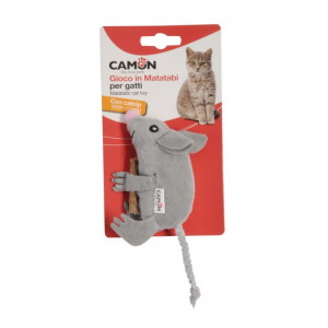 CAMON Cat Toy - poliester i matatabi mysz z kocimiętką 10cm