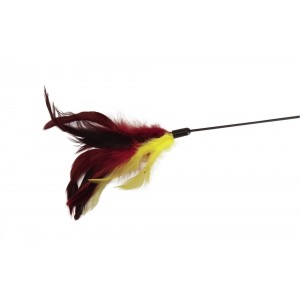 CAMON Cat Toy - wędka 66cm pióra kolorowe