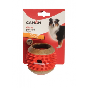 CAMON Dog Toy - Cylinder z TPR z kolcami na przysmaki 8cm
