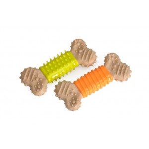 CAMON Dog toy - kość nylonowa z końcówkami TPR 16,5cm