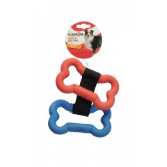 CAMON Dog toy - podwójna gumowa kość 26cm