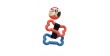 CAMON Dog toy - podwójna gumowa kość 26cm