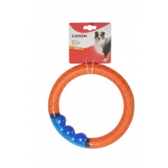 CAMON Dog toy - ring dwukolorowy z TPR z diodą 25,5cm