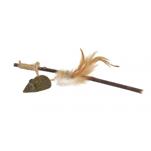 CAMON Cat Toy - Wędka Matatabi Mysz 25cm