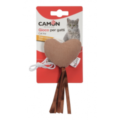CAMON Cat Toy - Serce na gumce z dzwonkiem
