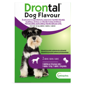 VETOQUINOL Drontal Dog Flavour 150/144/50mg - 2 tabletki