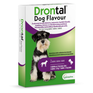 VETOQUINOL Drontal Dog Flavour 150/144/50mg - 2 tabletki