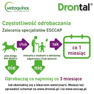 VETOQUINOL Drontal Dog Flavour 150/144/50mg - 2 tabletki