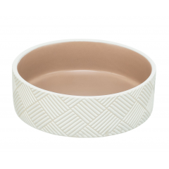 TRIXIE Miska ceramiczna we wzory - biały/beżowy