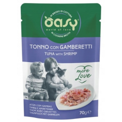 OASY Kot More Love Saszetka - Tuńczyk z krewetką 70g