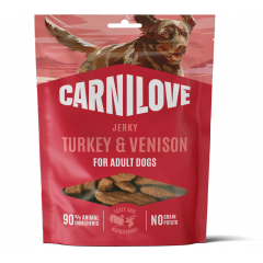CARNILOVE DOG Jerky Turkey with Venison 100g