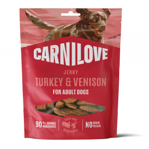 CARNILOVE DOG Jerky Turkey with Venison 100g