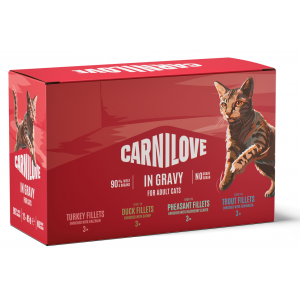 CARNILOVE CAT Adult Multipack Gravy 12x 85g (saszetka)