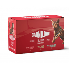 CARNILOVE CAT Adult Multipack Jelly 12x 85g (saszetka)