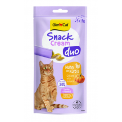 GIMCAT Cream Snack Duo Kurczak/Dynia 6x15g